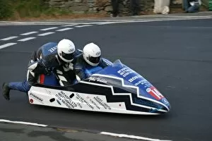 Images Dated 4th June 2005: John Holden at Signpost Corner: 2005 Sidecar Race A