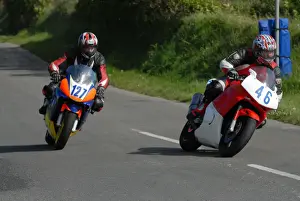2007 Jurby Road Prints: John Hulley (46) and Anthony Redmond (Honda) 2007 Jurby Road