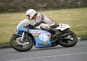 Images Dated 29th July 2021: John McEntee (Fowler Yamaha) 1980 Junior Manx Grand Prix