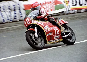 Images Dated 22nd August 2019: John Newbold (Suzuki) 1981 Formula One TT