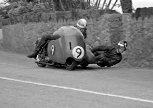 Images Dated 7th August 2021: John Patrick and ? (Norton) 1967 Southern 100