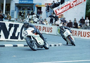Images Dated 15th January 2019: John Rudge (Royal Enfield) and Chris Conn (Cotton) 1965 Lightweight TT