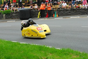 Frank Claeys Gallery: John Saunders & Frank Claeys (Shelbourne Honda) 2016 Sidecar A TT