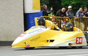 John Saunders & James Saunders (Shelbourne Honda) 2018 Sidecar TT