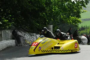 Images Dated 2nd June 2012: John Saunders & Shaun Parker (Shelbourne Honda) 2012 Sidecar TT