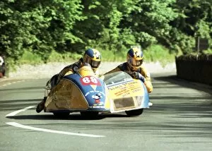 Images Dated 18th January 2018: John Stephenson & Doug Ross (Yamaha) 1989 Sidecar TT