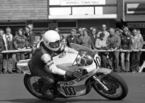 Images Dated 1st January 2020: John Stone (Yamaha) 1977 Senior Manx Grand Prix