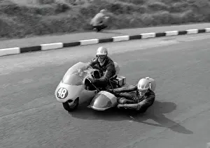 John Sweet & Geoff Beaujeux (Norton) 1965 Sidecar TT