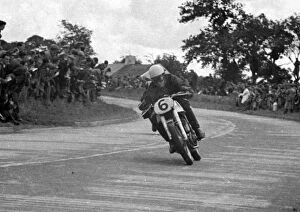 Johnny Lockett Gallery: Johnny Lockett (Norton) 1950 Senior Ulster Grand Prix