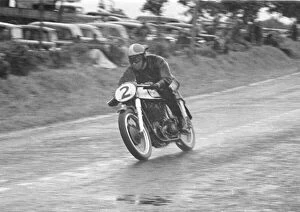 Images Dated 22nd December 2021: Johnny Lockett (Norton) 1951 Senior Ulster Grand Prix