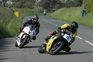 Andy Fenton Collection: Jonathan Heginbotham (Honda) and Andy Fenton (Yamaha) 2009 Jurby Road
