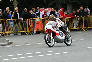 Images Dated 26th August 2013: Jos Schurgers (Yamaha) 2013 Classic TT Lap of Honour
