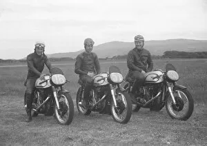 Jack Brett Gallery: The Junior Norton team 1956 TT