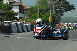 Images Dated 11th July 2013: Karl Bennett & Lee Cain (DMR Kawasaki) 2013 Southern 100
