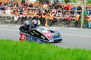 Karl Bennett & Lee Cain (DMR Kawasaki) 2013 Sidecar TT