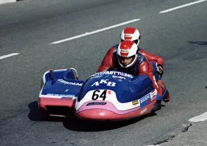 Images Dated 24th November 2018: Karl Heinz Plaschke & Waldemar Jager (Busch) 1981 Sidecar TT