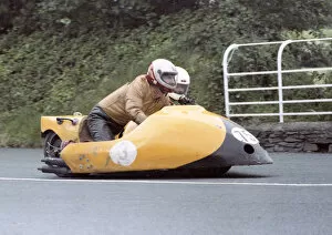 Images Dated 21st August 2020: Keith Brown & David Hedison (Yamaha) 1983 Sidecar TT