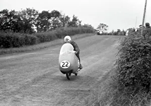 Guzzi Collection: Keith Bryen (Guzzi) 1957 Junior Ulster Grand Prix