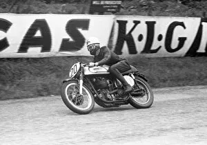 Images Dated 6th February 2022: Keith Bryen (Norton) 1956 Junior TT