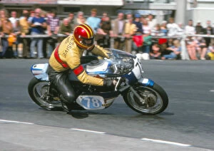 Images Dated 12th July 2019: Keith Buckley (Yamaha) 1975 Junior Manx Grand Prix