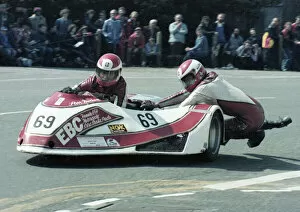 Images Dated 19th July 2020: Keith Cousins & Steve Brockwell (Yamaha) 1981 Sidecar TT