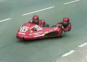 Images Dated 13th June 2021: Keith Galtress & Neil Shilton (Yamaha) 1982 Sidecar TT