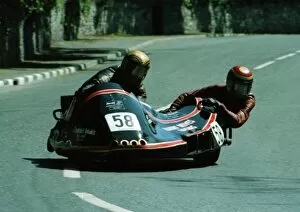 Images Dated 3rd March 2018: Keith Griffin & Gordon Garrett (Suzuki) 1982 Sidecar TT
