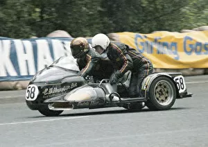 Keith Griffin Gallery: Keith Griffin & Malcolm Sharrocks (S G Suzuki) 1979 Sidecar TT