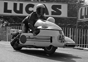 Triumph Prints: Keith Griffin Malcolm Sharrocks SG Triumph 1975 1000 Sidecar TT