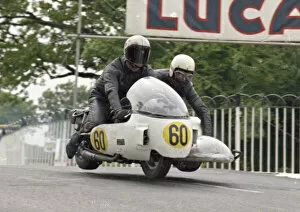 Images Dated 24th May 2022: Keith Griffin & Malcolm Sharrocks (SG Weslake) 1974 Sidecar 750 TT