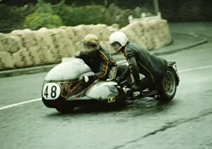 Images Dated 4th January 2019: Keith Griffin & Malcolm Sharrocks (Suzuki) 1980 Sidecar TT