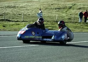 Images Dated 12th February 2018: Keith Griffin & Peter Cain (Kawasaki) 1994 Sidecar TT