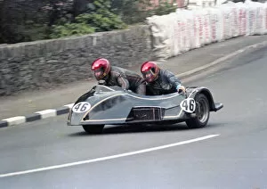 Images Dated 16th December 2021: Keith Griffin & Peter Cain (Suzuki) 1983 Sidecar TT