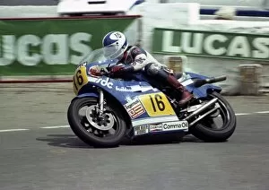 Images Dated 7th August 2016: Keith Huewen (Suzuki) 1981 Senior TT
