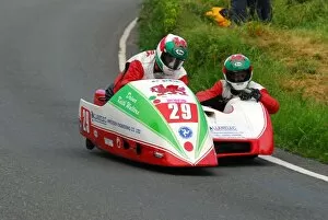Images Dated 10th June 2010: Keith Walters & Alun Thomas (Ireson Honda) 2010 Sidecar TT