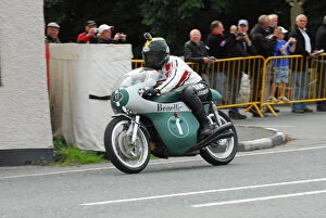 Images Dated 26th August 2013: Kel Carruthers (Benelli) 2013 Classic TT Lap of Honour