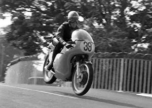 Matchless Prints: Ken Adger Matchless 1963 Senior Manx Grand Prix Practice