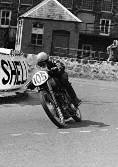 Images Dated 6th July 2019: Ken Burton (Excelsior) 1950 Lightweight Ulster Grand Prix