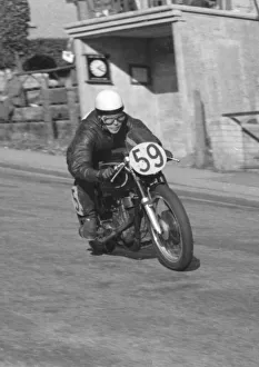 Images Dated 14th July 2022: Ken Payne (AJS) 1958 Junior Newcomers Manx Grand Prix