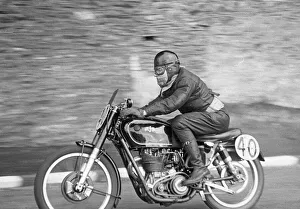 Images Dated 18th August 2022: Ken Prince (AJS) 1952 Junior Manx Grand Prix