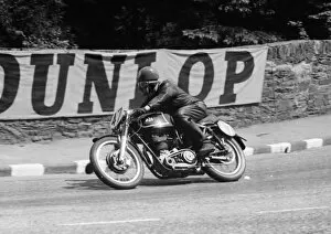 Images Dated 11th May 2018: Ken Swallow (AJS) 1955 Junior TT