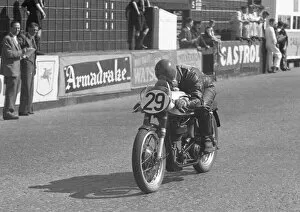 Images Dated 11th July 2021: Ken Swallow (Norton) 1954 Junior TT