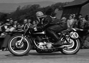 Images Dated 17th October 2018: Ken Tostevin (Matchless) 1955 Senior TT