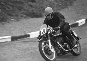 Images Dated 25th September 2020: Ken Tostevin (Matchless) 1955 Senior TT