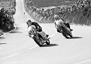 Images Dated 4th April 2023: Ken Vogl Yamaha Steve Manship Ducati 1975 Production TT