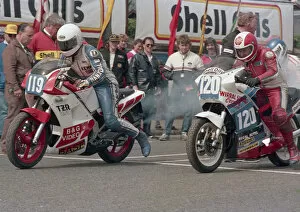 Kenny Harrison (Yamaha) & Jim Hodson (Suzuki) 1986 Production D TT