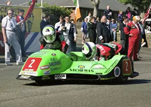 Kenny Howles Gallery: Kenny Howles & Alan Langton (Ireson Yamaha) 1991 Sidecar TT