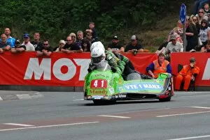 Images Dated 10th June 2016: Kenny Howles & Dave Mahon (Ireson Suzuki) 2016 Sidecar 2 TT