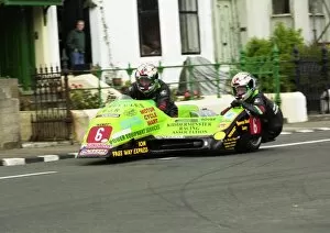 Images Dated 9th August 2016: Kenny Howles & Doug Jewell (Ireson Mistral Kawasaki) 2000 Sidecar TT