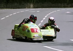 Images Dated 30th April 2020: Kenny Howles & Steve Pointer (Ireson Mistral Yamaha) 1996 Sidecar TT